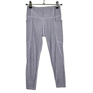 Hanna Andersson Girl 8 Purple Leggings Pockets Stretch Solid Active Casual Comfy